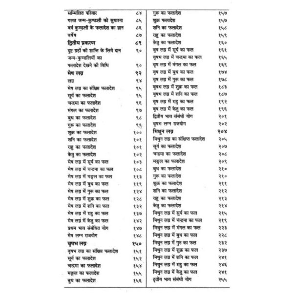 Bhrigu Samhita - Phalit Prakash : भृगु संहिता-फलित प्रकाश