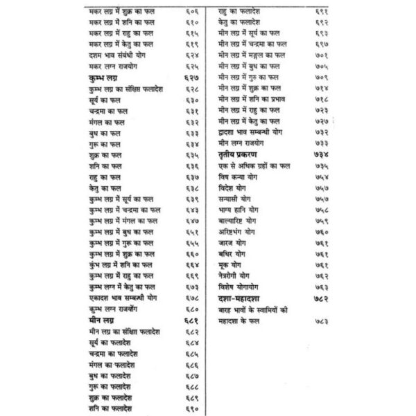 Bhrigu Samhita - Phalit Prakash : भृगु संहिता-फलित प्रकाश