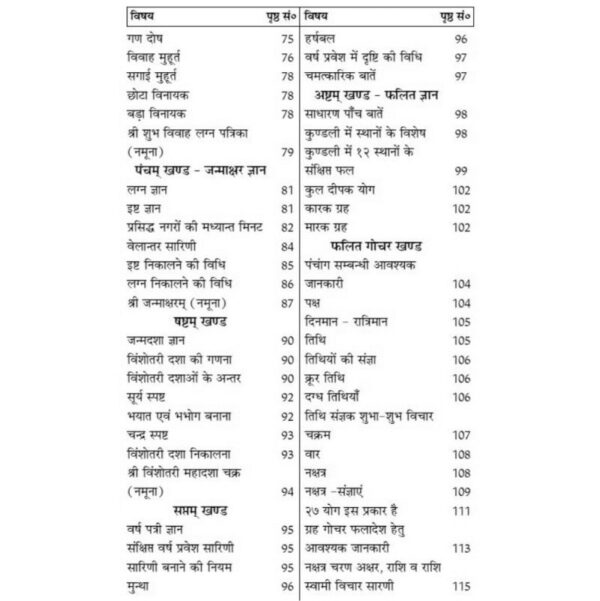 Saral Panchang Gyan Evam Phalit Gochar - सरल पंचांग ज्ञान एवं फलित गोचर