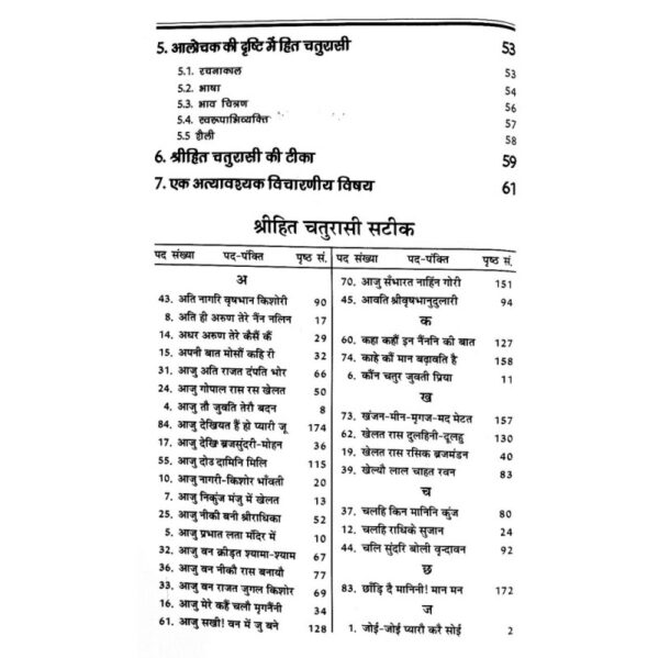 Shri Hit Chaturasi Ji (श्री हित चतुरासी जी)